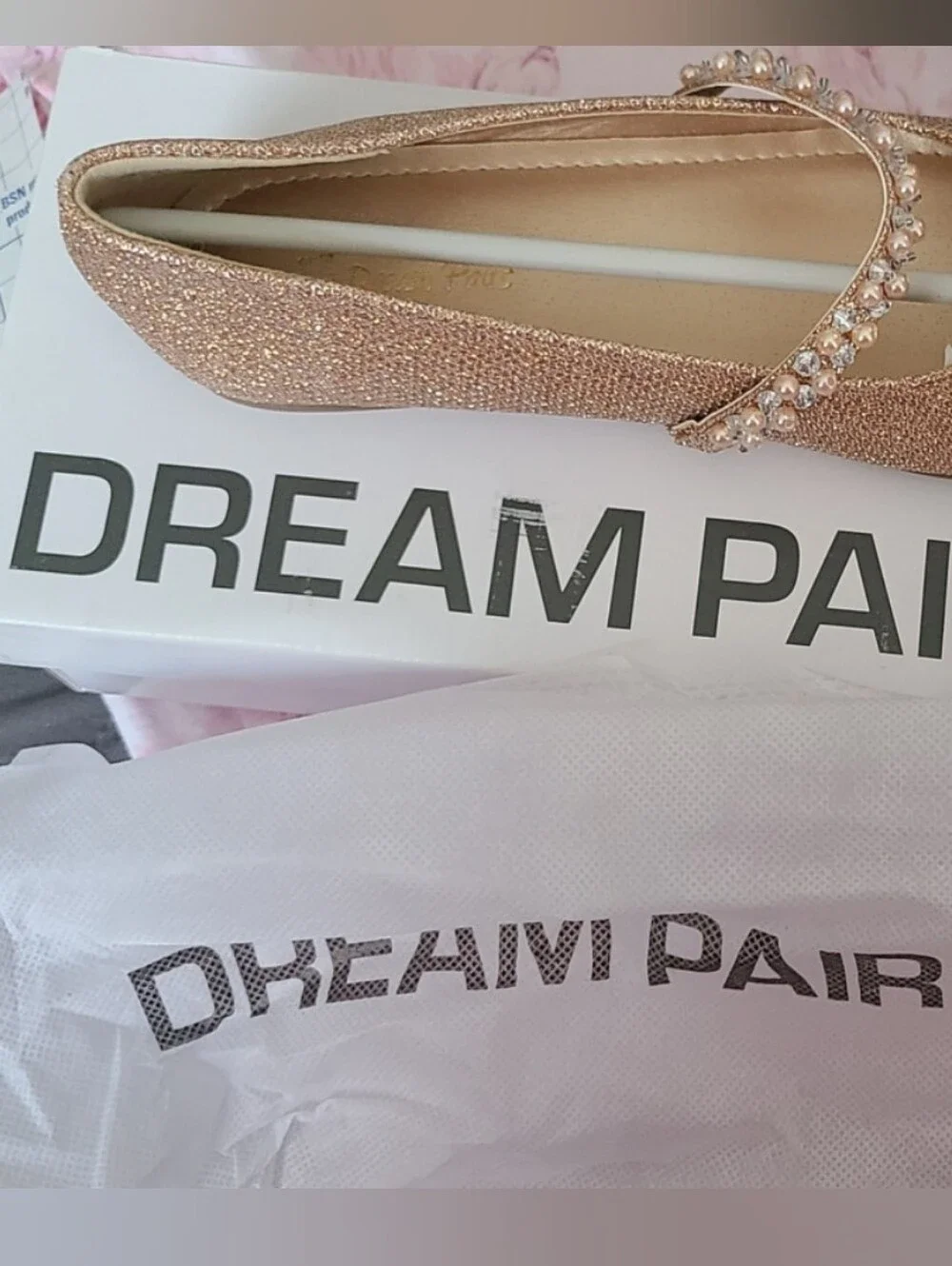 Dream Pairs shimmering rose